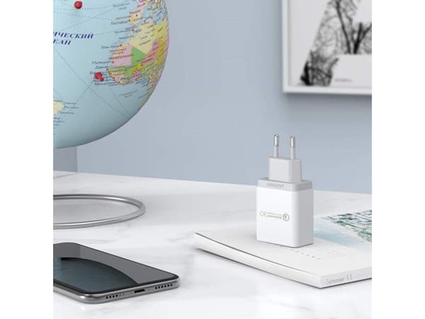 Ugreen 10133, Innendørs, USB, Hvit