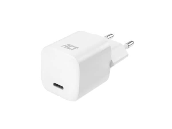 ACT Compact USB-C Charger 20W Vit