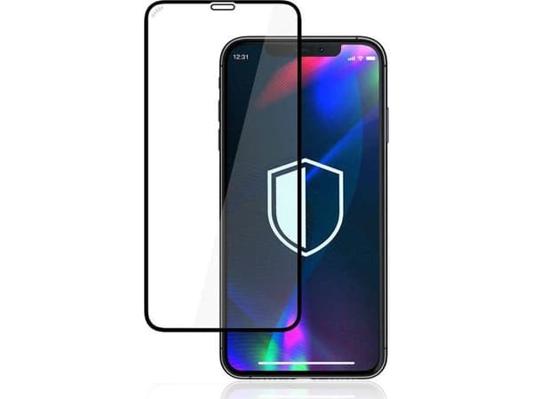 3MK Hardy iPhone X/XS/11 Pro kemiallisesti karkaistu lasi musta/musta