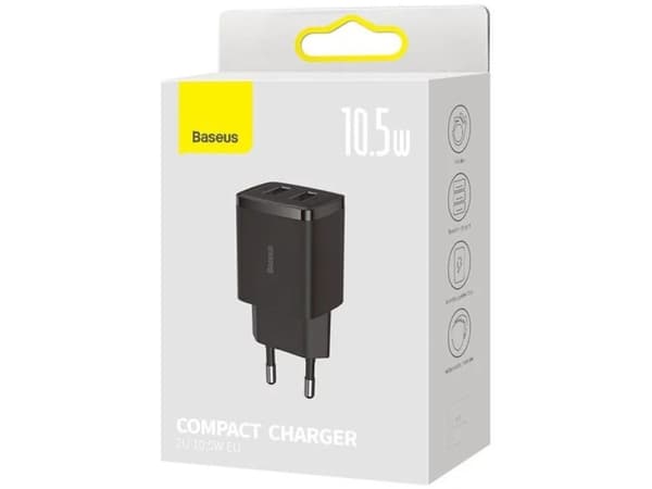 Baseus Compact, Sisätila, AC, 5 V, Musta