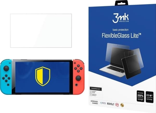 3MK beskyttelsesfilm 3mk hybrid glass Fleksibel 2,5D Lite for Nintendo Switch Oled 8,3" nettbrett