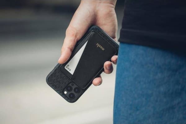 Moshi Moshi Slim Wallet - magnetisk plånbok (SnapTo System) (karamellbrun)