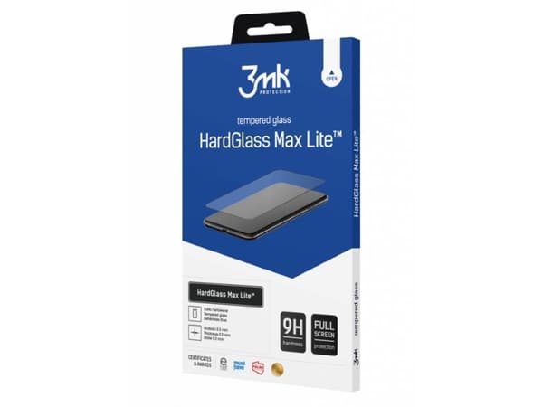 3MK HardGlass Max Lite, Apple, Apple iPhone 14 Pro Max, Iskunkestävä, Naarmuuntumisenkestävä, Läpinäkyvä, 1 kpl