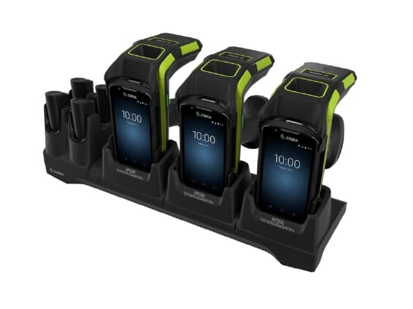 Zebra CR90-3S4T-TC5-G-01, inomhus, AC, Svart