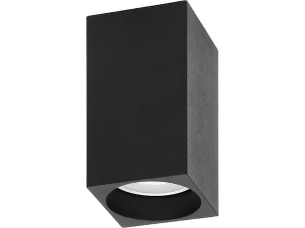 BARBRA DLS GU10 downlight max 50W, IP20, fyrkantig, svart, aluminium,AD-OD-6142BGU10