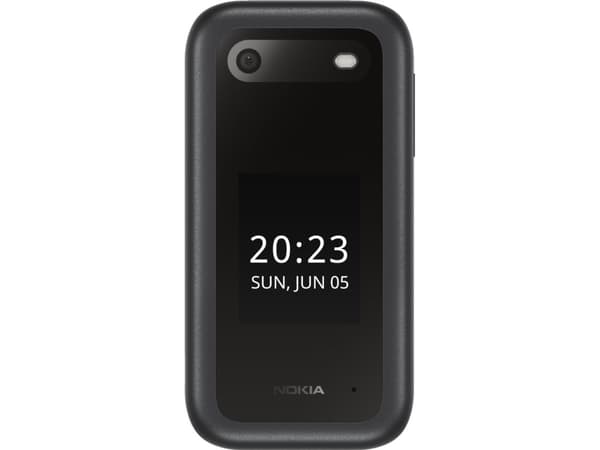 Nokia 2660 - Ominaisuuspuhelin - dual-SIM - RAM 48 MB - microSD-muistikorttipaikka - LCD-näyttö - 240 x 320 pikseliä - takakamera 0,3 MP - musta - mu