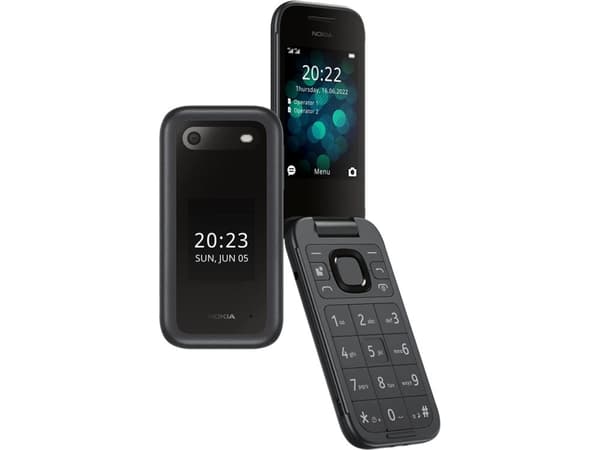 Nokia 2660 - Ominaisuuspuhelin - dual-SIM - RAM 48 MB - microSD-muistikorttipaikka - LCD-näyttö - 240 x 320 pikseliä - takakamera 0,3 MP - musta - mu