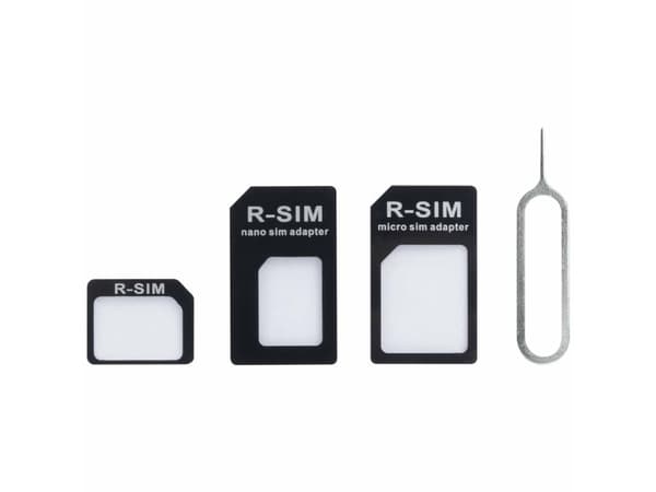 Renkforce RF-5044718, SIM-kortadapter, Micro-SIM, Nano-SIM, SIM i full størrelse, Micro-SIM, 3 stykker, 2 g