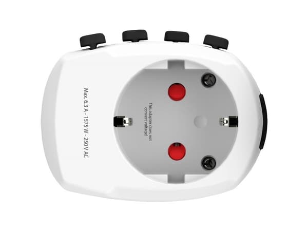 Skross PRO – World & USB, Hvit