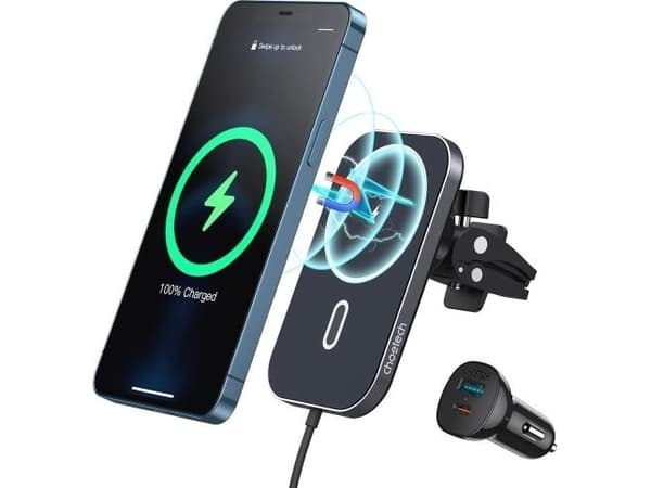 Choetech T200-f induktiv laddare med handtag (svart)