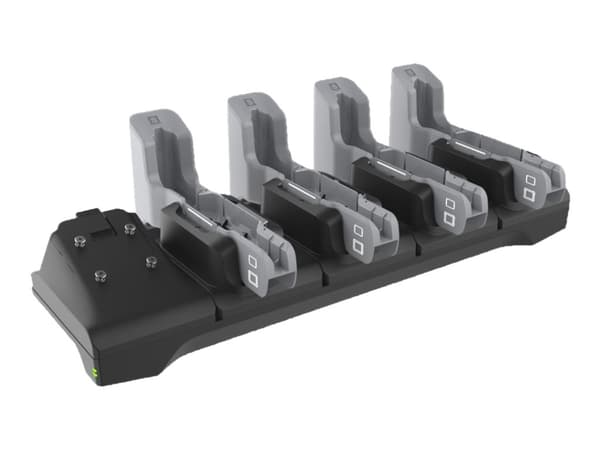Zebra 4-slot Charge-only ShareCradle - Laddningsställ för surfplatta - för Zebra ET40, ET45 Svart, Grå