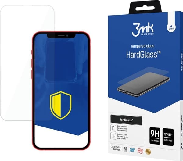 3MK HardGlass, Apple, iPhone 13 Pro, Slagbestandig, Ripebestandig, Gjennomsiktig, 1 stykker
