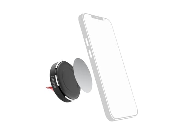 Hama Magnet, Mobiltelefon / smartphone, Passiv hållare, Bil, Svart Svart