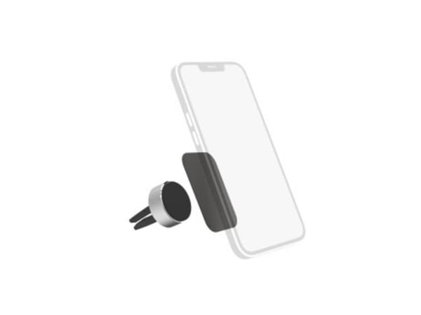 Hama Magnet Alu, Mobiltelefon/smarttelefon, Passiv holder, Bil, Sort, Metallisk