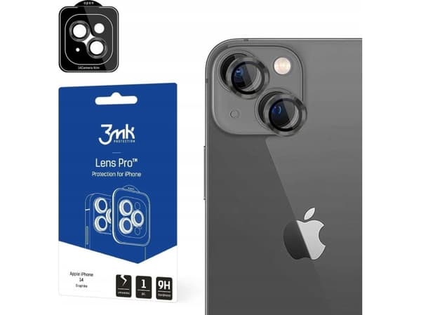 3MK Hybridglass for kameralinsen 3MK Lens Protection Pro Apple iPhone 14 grafitt/grafitt
