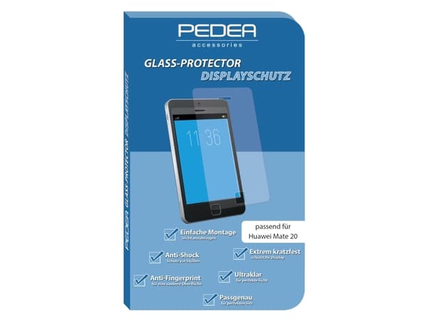 PEDEA 11570024, Huawei, Mate 20, Ripebestandig, Sjokkresistent, Gjennomsiktig, 1 stykker