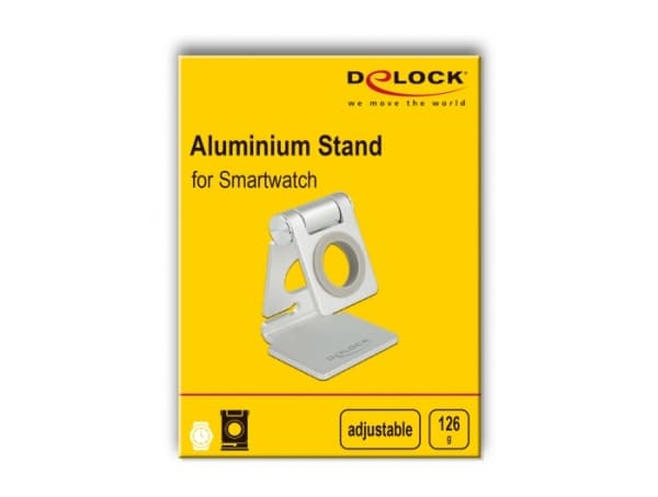 Delock - Holder for smart armbåndsur - adjustable - sølv