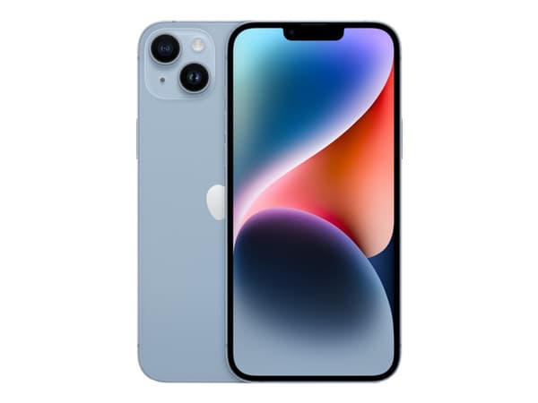 Apple iPhone 14 Plus - 5G smartphone - dobbelt-SIM / Internminne 128 GB - OLED-display - 6.7" - 2778 x 1284 piksler - 2x bakkameraer 12 MP, 12 MP - f