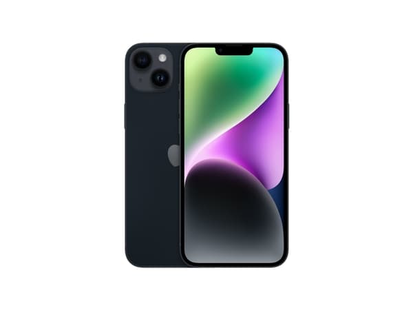 Apple iPhone 14 Plus - 5G älypuhelin - dual-SIM / Sisäinen muisti 128 GB - OLED-näyttö - 6,7" - 2778 x 1284 pikseliä - 2x takakamera 12 MP, 12 MP - e