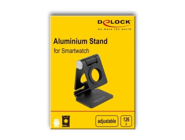 Delock - Holder for smart armbåndsur - adjustable - svart