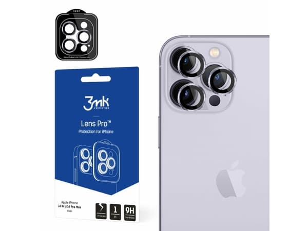 3MK Hybridglass for kameralinse 3MK Lens Protection Pro Apple iPhone 14 Pro/14 Pro Max lilla/fiolett