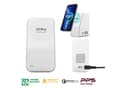 Miniatyrbilde 1 av 5: 4smarts 5in1 Ultimag Desktower Charger, Innendørs, USB, Trådløs lading, 1 m, Hvit