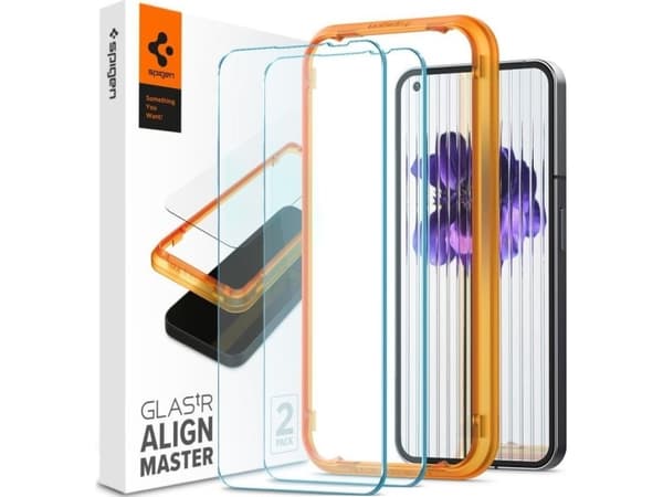 Spigen AGL05447, Ingenting, Telefon (1), Stötsäker, Reptålig, Transparent, 2 st