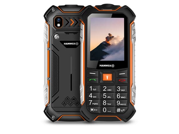 myPhone Hammer Boost LTE, Bar/Sperre, Dobbel SIM, 6,1 cm (2.4"), 2 MP, 3500 mAh, Sort, Oransje Sort, Oransje