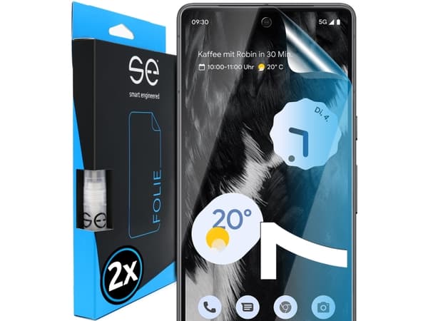 Smart Engineered SE0-F0101-0379-22-M, Google, Pixel 7, Öljynkestävä, Naarmuuntumisenkestävä, Läpinäkyvä, 2 kpl
