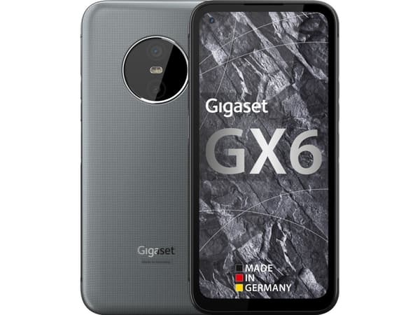 Gigaset GX6 - 5G pekskärmsmobil - dual-SIM - RAM 6 GB / Internal Memory 128 GB - microSD slot - LCD-skärm - 6.6" - 2412 x 1080 pixlar (120 Hz) - 2 ba