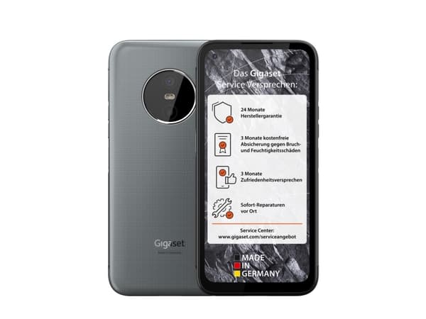 Gigaset GX6 - 5G pekskärmsmobil - dual-SIM - RAM 6 GB / Internal Memory 128 GB - microSD slot - LCD-skärm - 6.6" - 2412 x 1080 pixlar (120 Hz) - 2 ba