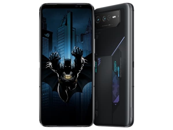 ASUS ROG Phone 6 - Batman Edition - 5G pekskärmsmobil - dual-SIM - RAM 12 GB / Internminne 256 GB - OLED-skärm - 6.78" - 2448 x 1080 pixlar (165 Hz)