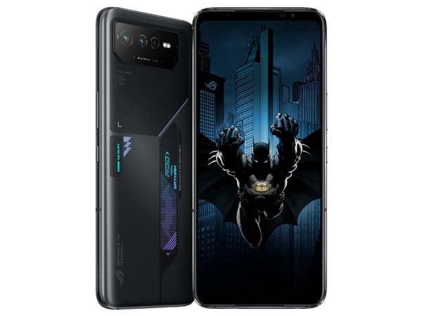 ASUS ROG Phone 6 - Batman Edition - 5G pekskärmsmobil - dual-SIM - RAM 12 GB / Internminne 256 GB - OLED-skärm - 6.78" - 2448 x 1080 pixlar (165 Hz)