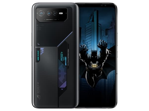 ASUS ROG Phone 6 - Batman Edition - 5G pekskärmsmobil - dual-SIM - RAM 12 GB / Internminne 256 GB - OLED-skärm - 6.78" - 2448 x 1080 pixlar (165 Hz)