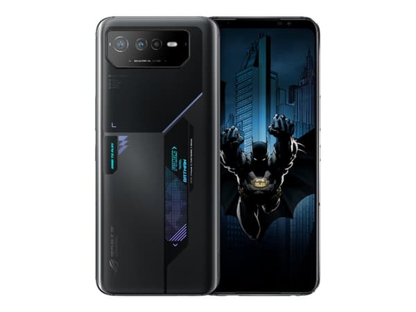 ASUS ROG Phone 6 - Batman Edition - 5G smarttelefon - dobbelt-SIM - RAM 12 GB / Internminne 256 GB - OLED-display - 6.78" - 2448 x 1080 piksler (165 Sort