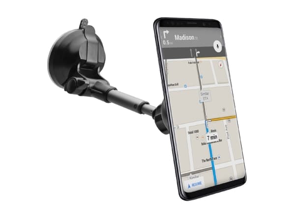SBS TESUPMAGEXT, Mobiltelefon/smarttelefon, Passiv holder, Bil, Sort, Sølv