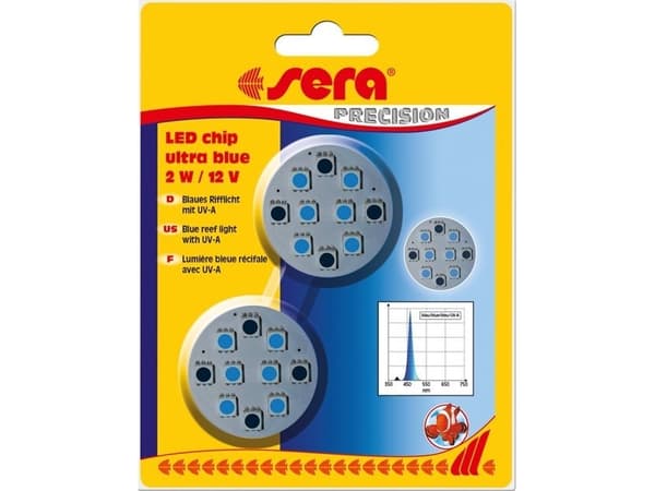 Sera Diody LED chip ultra blue 2 W / 12 V, 2szt/OPAK