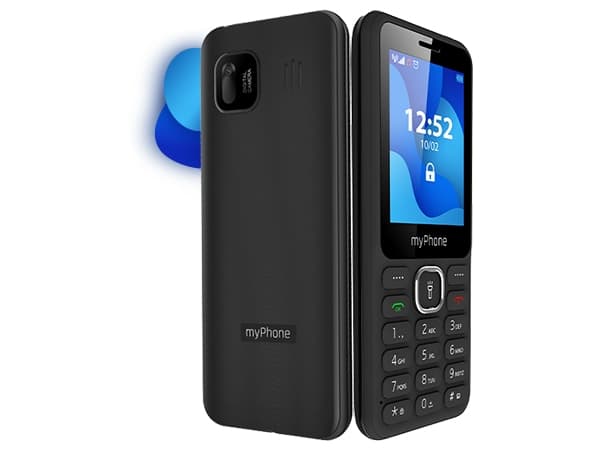myPhone 6320, Bär, Dubbla SIM-kort, 6,1 cm (2.4"), Bluetooth, 1000 mAh, Svart