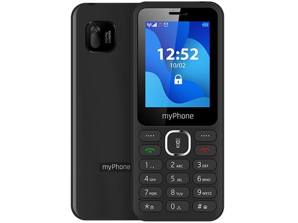 myPhone 6320, Bär, Dubbla SIM-kort, 6,1 cm (2.4"), Bluetooth, 1000 mAh, Svart Svart