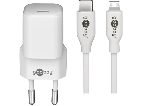 Goobay 61084, Innendørs, AC, 12 V, 1 m, Hvit Hvit