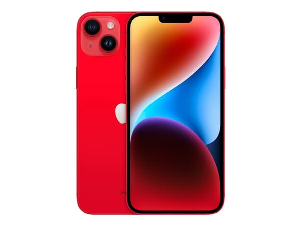 Apple iPhone 14 Plus - (TUOTE) PUNAINEN - 5G älypuhelin - dual-SIM / Sisäinen muisti 256 GB - OLED-näyttö - 6,7" - 2778 x 1284 pikseliä - 2x takakame