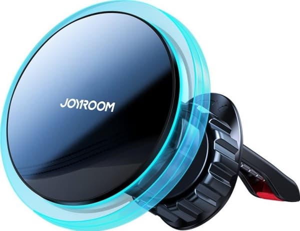 Joyroom Car Mount Qi Wireless Inductive Charger 15W (MagSafe Compatible with iPhone) for Air Vent Silver (JR-ZS291) Sort