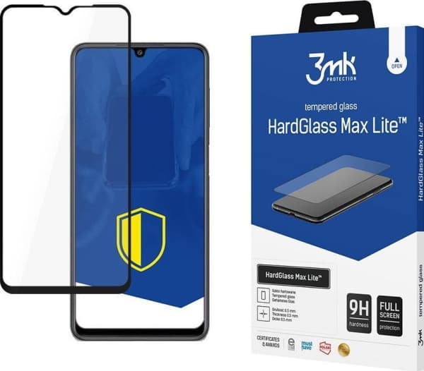 3Mk Samsung Galaxy M22 Black - 3Mk HardGlass Max Lite