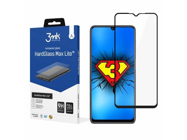 3Mk Samsung Galaxy M22 Black - 3Mk HardGlass Max Lite