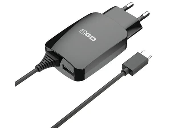 Ładowarka 2GO 2GO Ladegerät 12W USB-C + 1-Port 1x USB-A Kabel 1,4m schwarz
