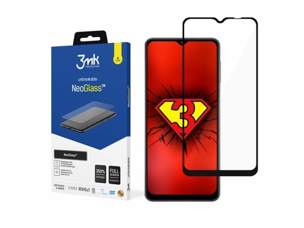3MK NeoGlass Samsung A22 5G svart/svart