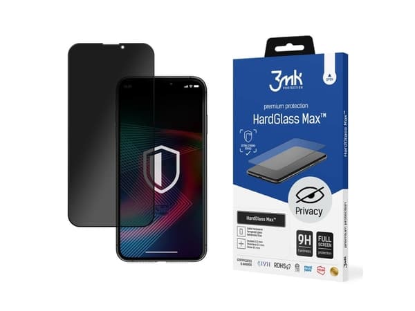 Herdet glass iPhone 14/13 Pro/13 9H Privacy Anti Spy 3mk Series HardGlass Max Privacy