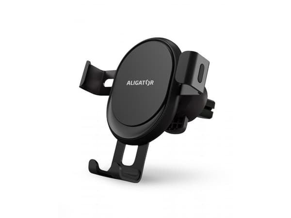 Aligator HA18, Mobiltelefon/smarttelefon, Passiv holder, Bil, Sort Sort