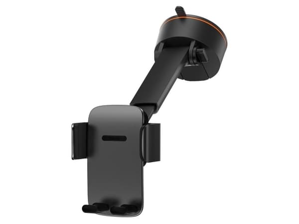 Baseus Easy Control Clamp bilholder med sugekopp (svart) Sort