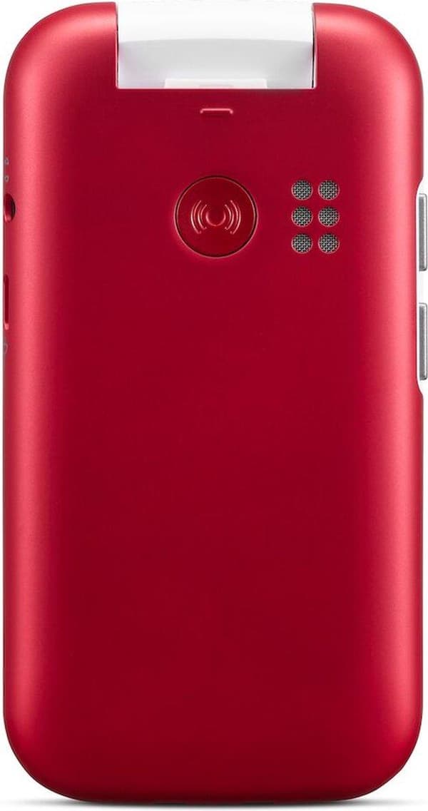 Doro 6820 - 4G enkel foldetelefon til seniorer (rød-hvid)